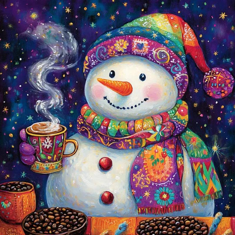 Paint by Numbers Kit Snowman