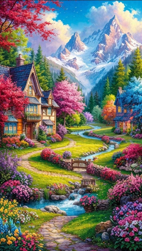 Paint by Numbers Kit Beautiful Scenery