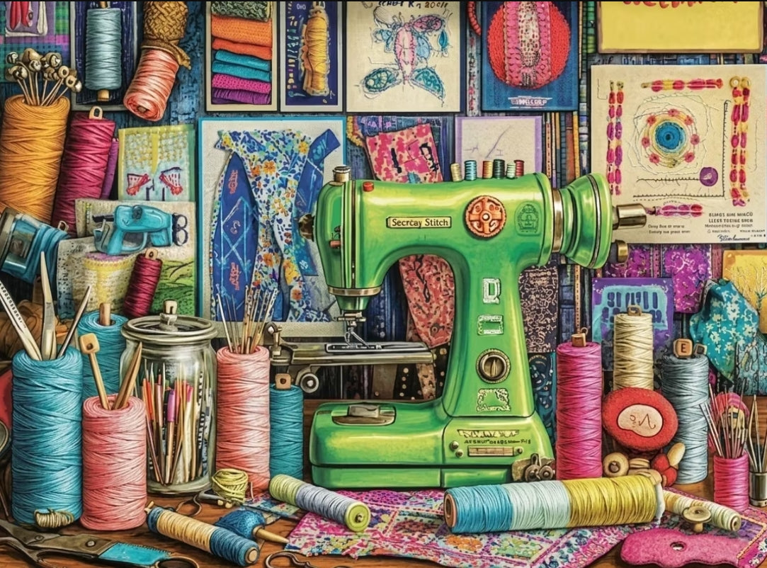 Paint by Numbers Kits Sewing Craft Table