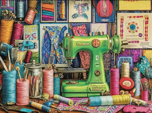 Paint by Numbers Kits Sewing Craft Table