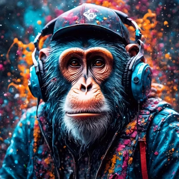 Paint by Numbers Kit Cool Gorilla