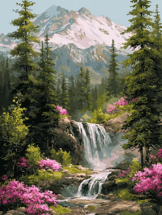 Paint by Numbers Kits Forest Scenery