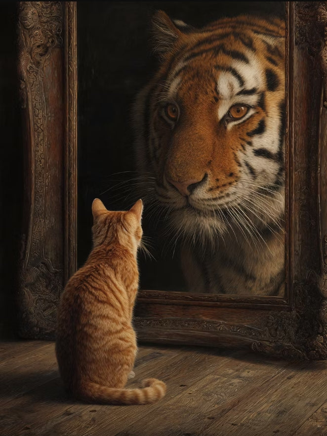 Paint by Numbers Kits Cat and Tiger