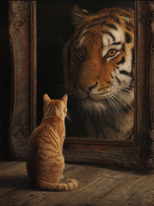 Paint by Numbers Kits Cat and Tiger