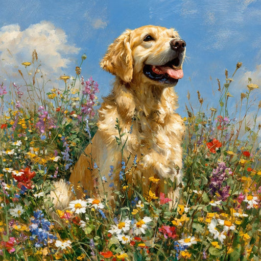 Paint by Numbers Kit Dog On The Grass