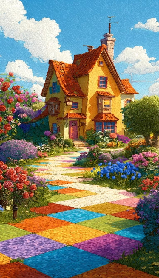 Paint by Numbers Kit Colorful Villas