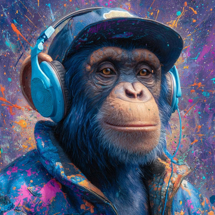 Paint by Numbers Kit Cool Gorilla
