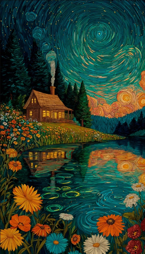 Paint by Numbers Kit Abstract Landscape