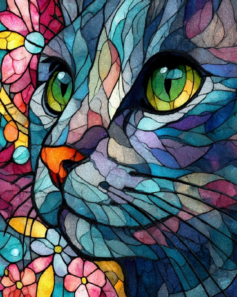 Paint by Numbers Kits Abstract Cat