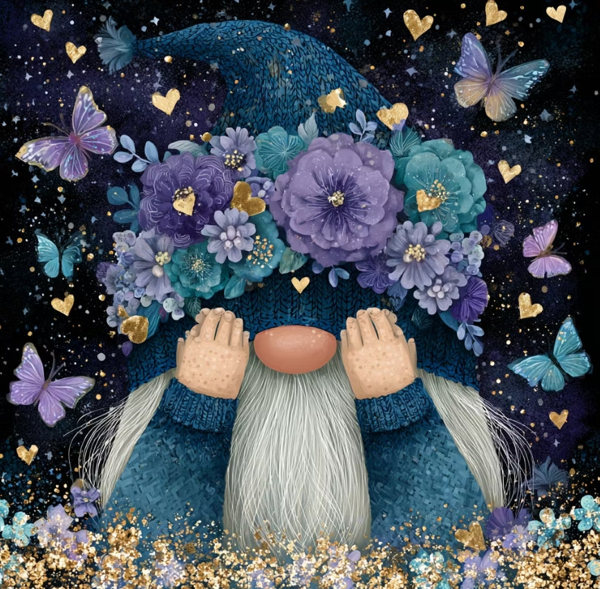 Paint by Numbers Kit Goblins in the Flower Garden