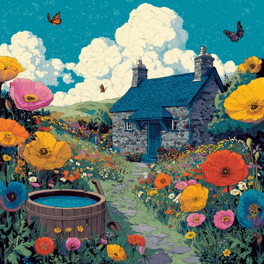 Paint by Numbers Kit Garden House