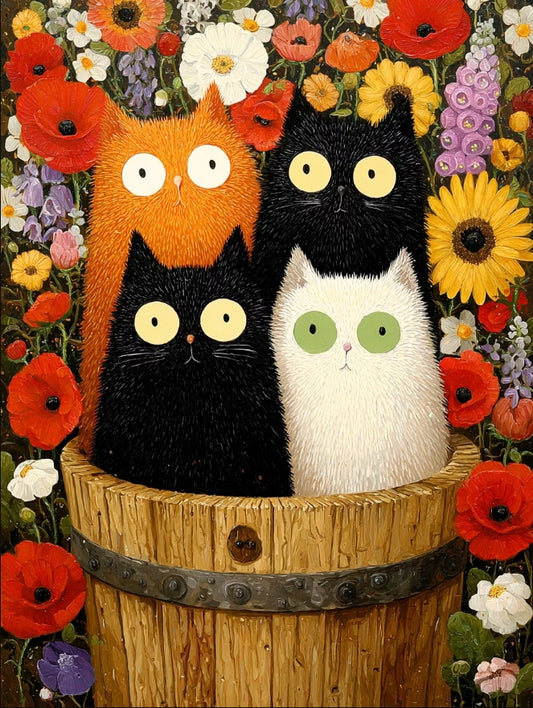 Paint by Numbers Kit Colorful Cat