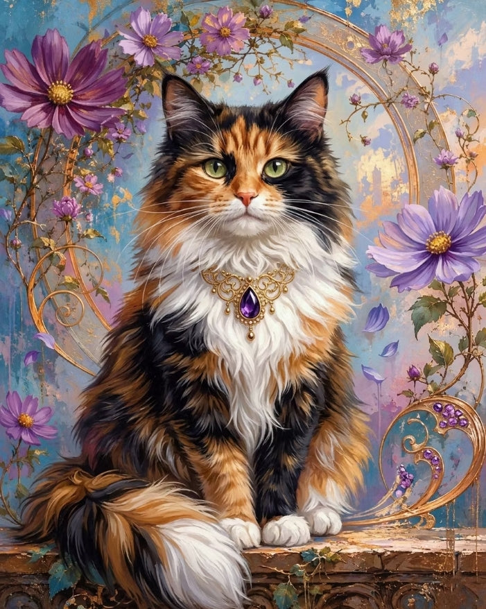 Paint by Numbers Kit Cat