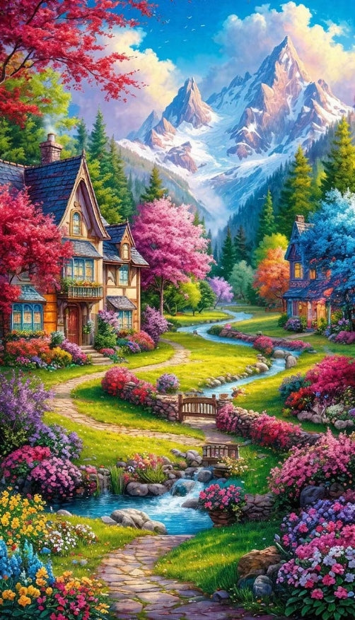 Paint by Numbers Kit Beautiful Scenery