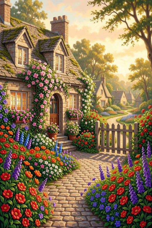Paint by Numbers Kit Street Scene
