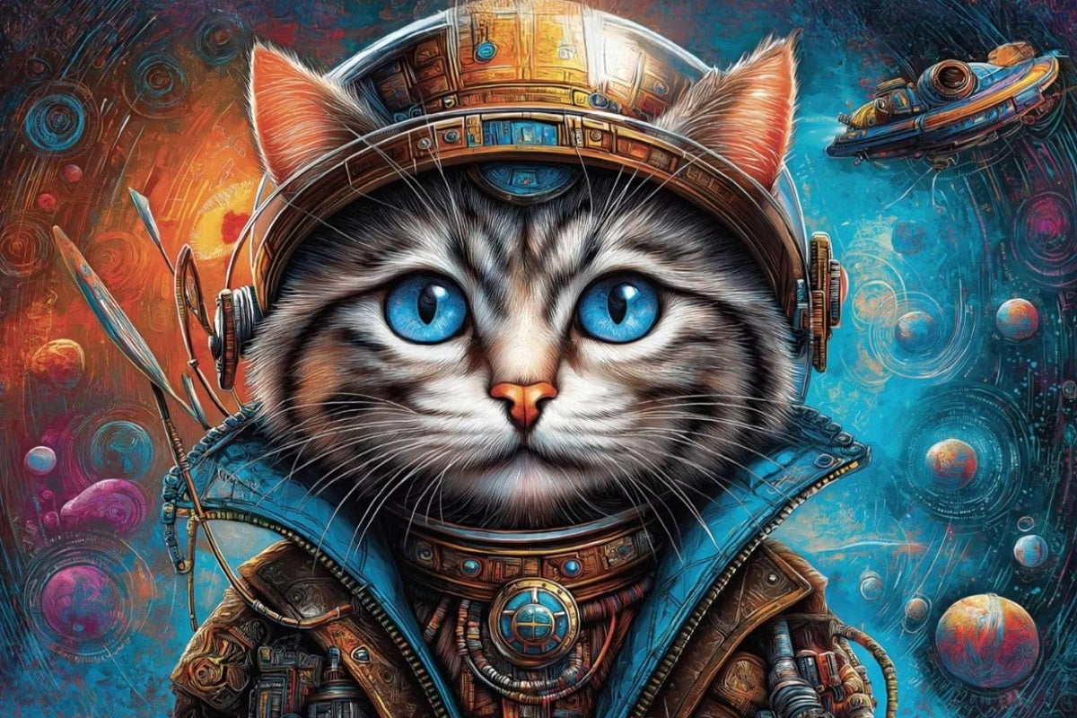 Paint by Numbers Kit Cool Cat