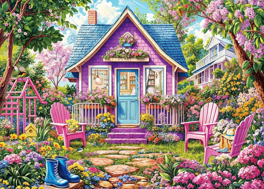 Paint by Numbers Kits Garden House
