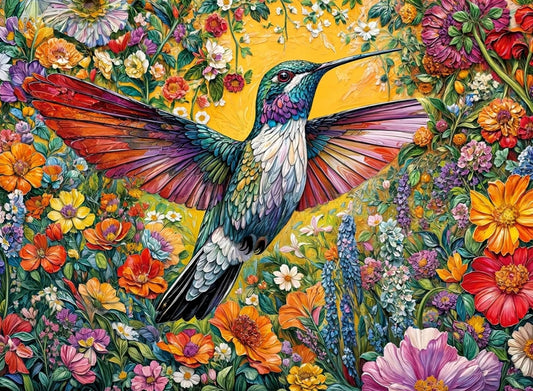 Paint by Numbers Kits Flowers and Bird