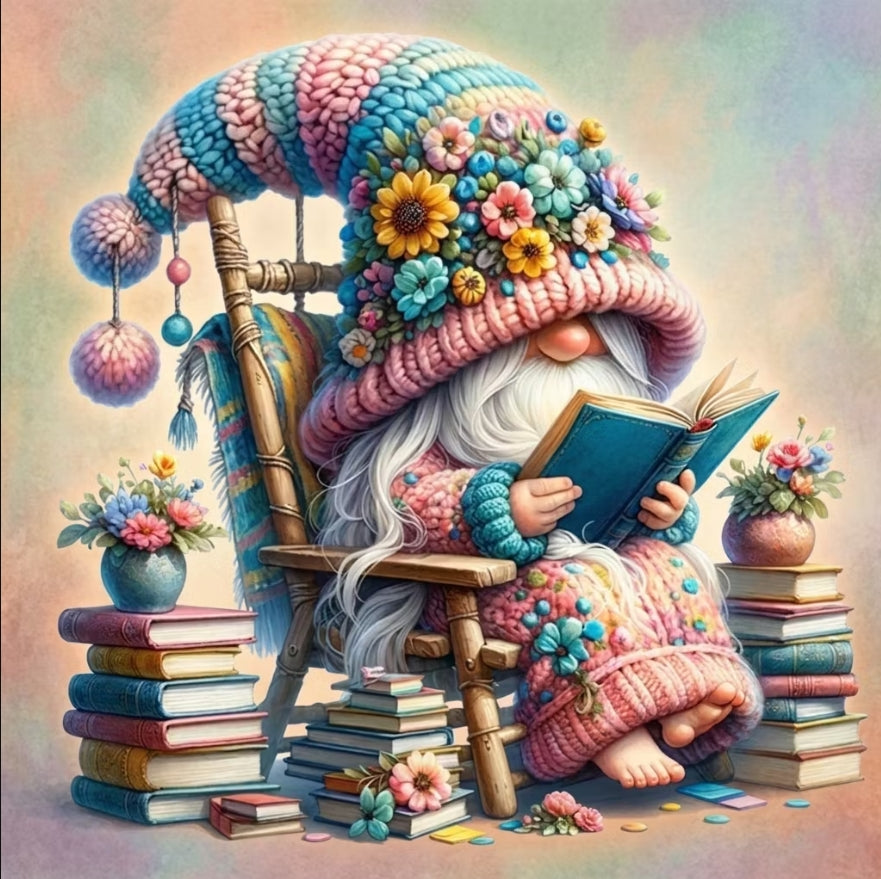 Paint by Numbers Kit Goblin Reading Books