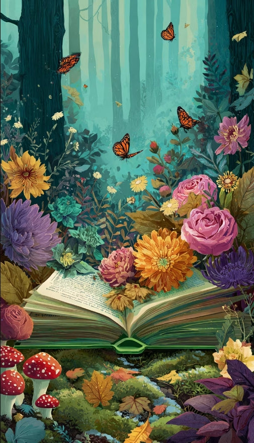 Paint by Numbers Kit The Book in the Forest