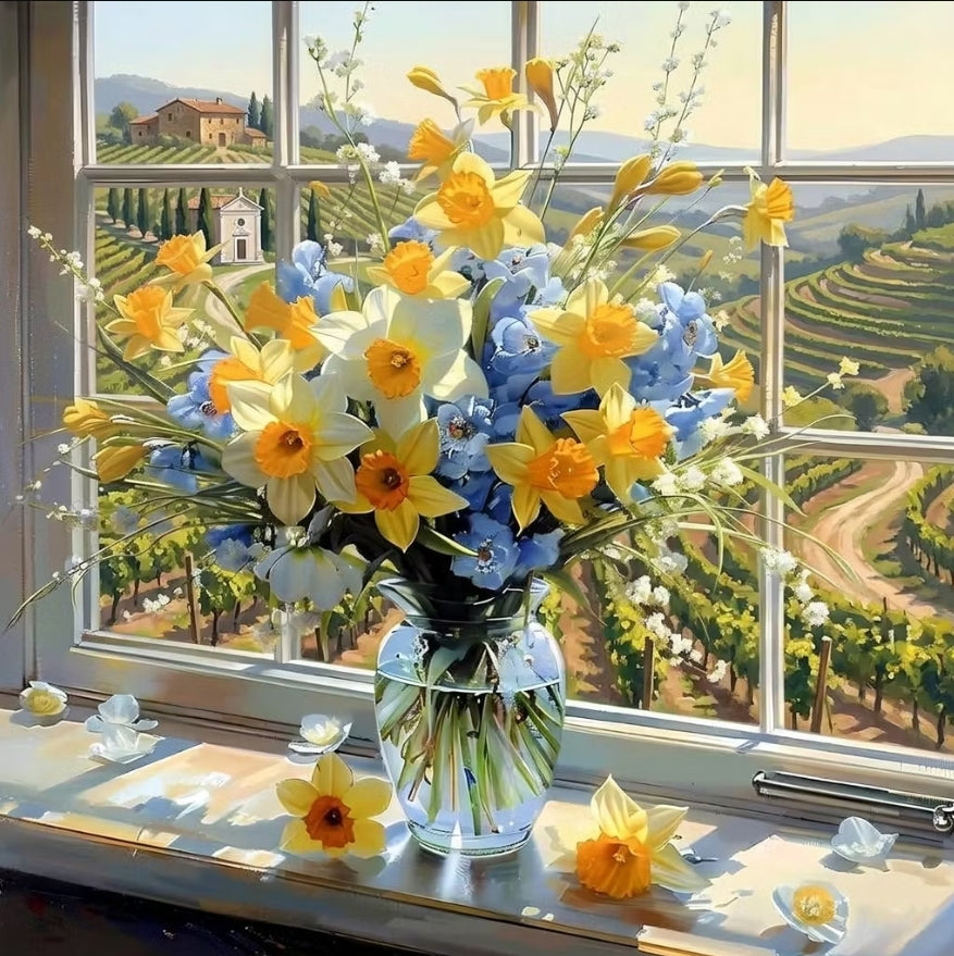 Paint by Numbers Kit Flowers