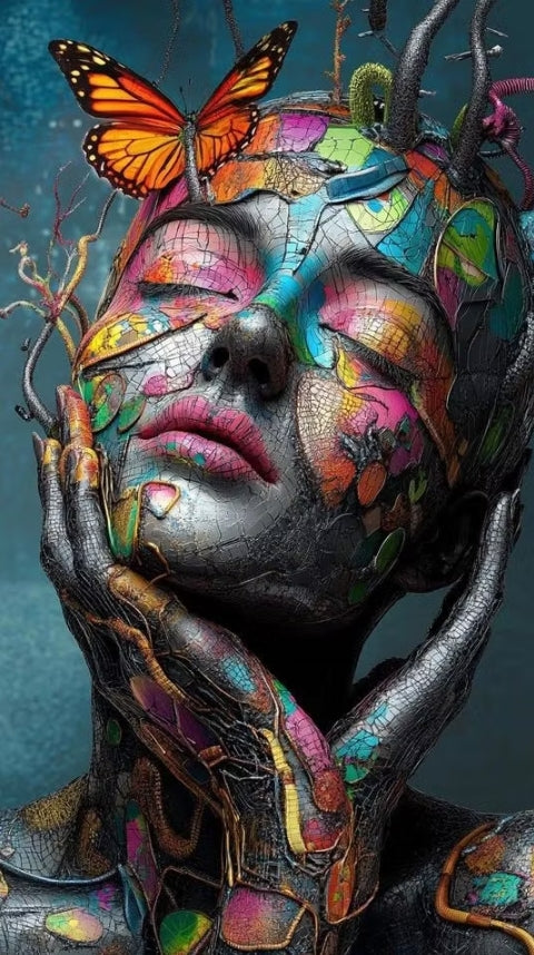Paint by Numbers Kit Abstract Beautiful Woman