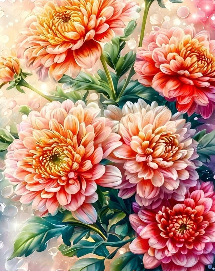 Paint by Numbers Kits Colorful Flowers