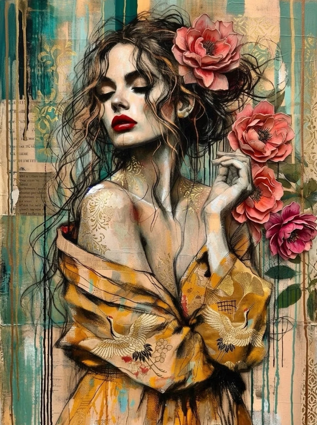 Paint by Numbers Kits Beautiful Woman