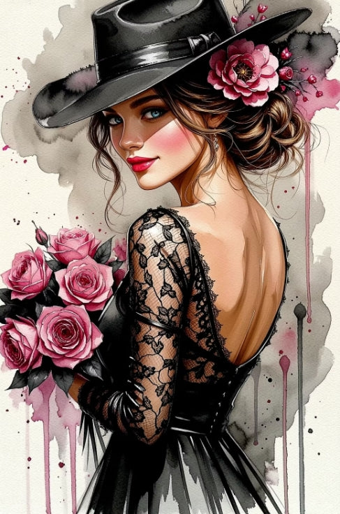 Paint by Numbers Kit Beautiful Woman