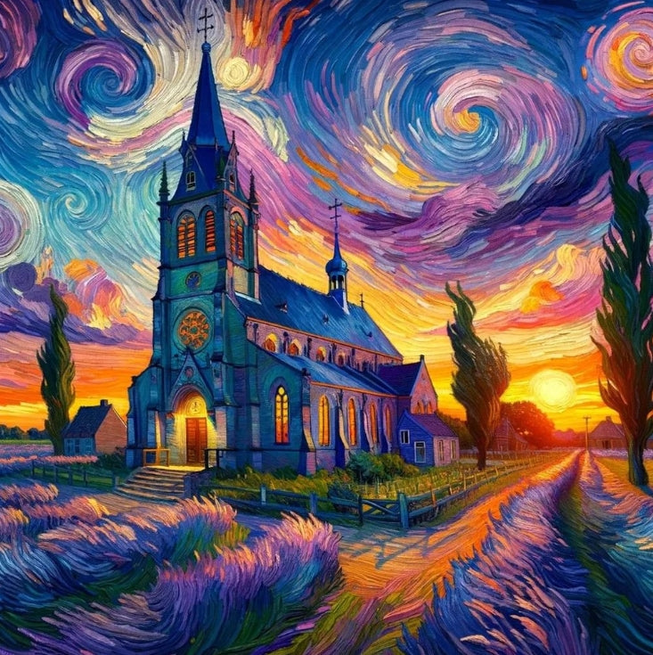 Paint by Numbers Kit Abstract Castle