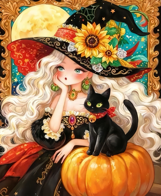 Paint by Numbers Kits The Girl and the Cat