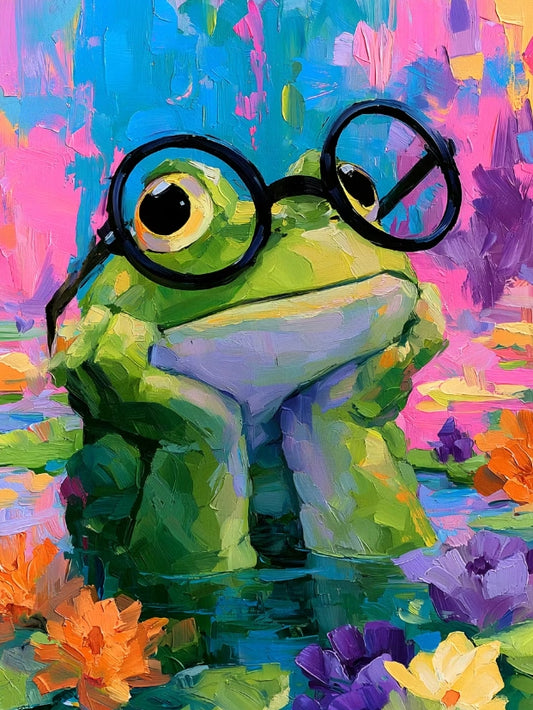 Paint by Numbers Kits Abstract Colorful Frog