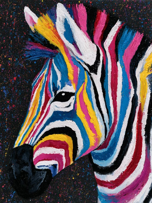 Paint by Numbers Kits Colorful Zebra