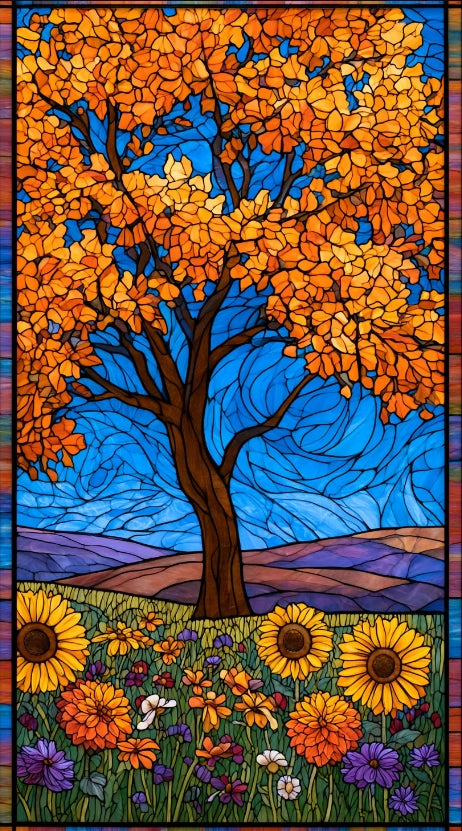 Paint by Numbers Kit Autumn Scenery