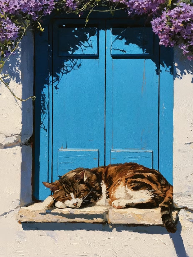 Paint by Numbers Kits Sleeping Kitten