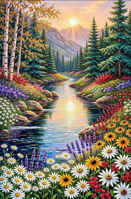 Paint by Numbers Kit Beautiful Scenery