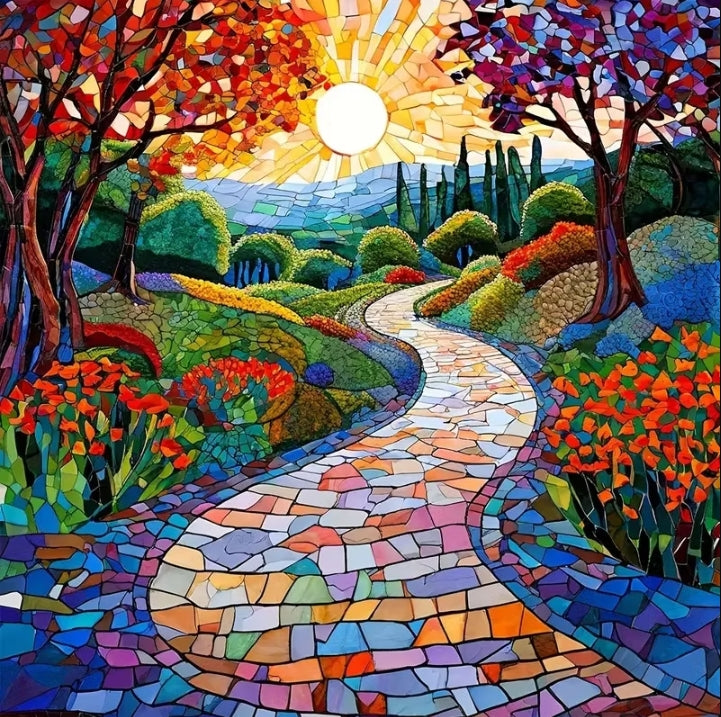 Paint by Numbers Kit Abstract Colorful Garden