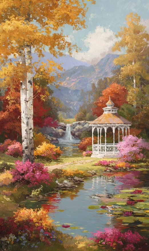 Paint by Numbers Kit Autumn Scenery