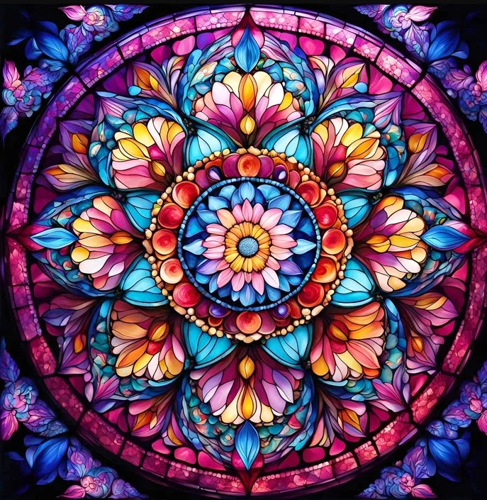 Paint by Numbers Kit Mandala