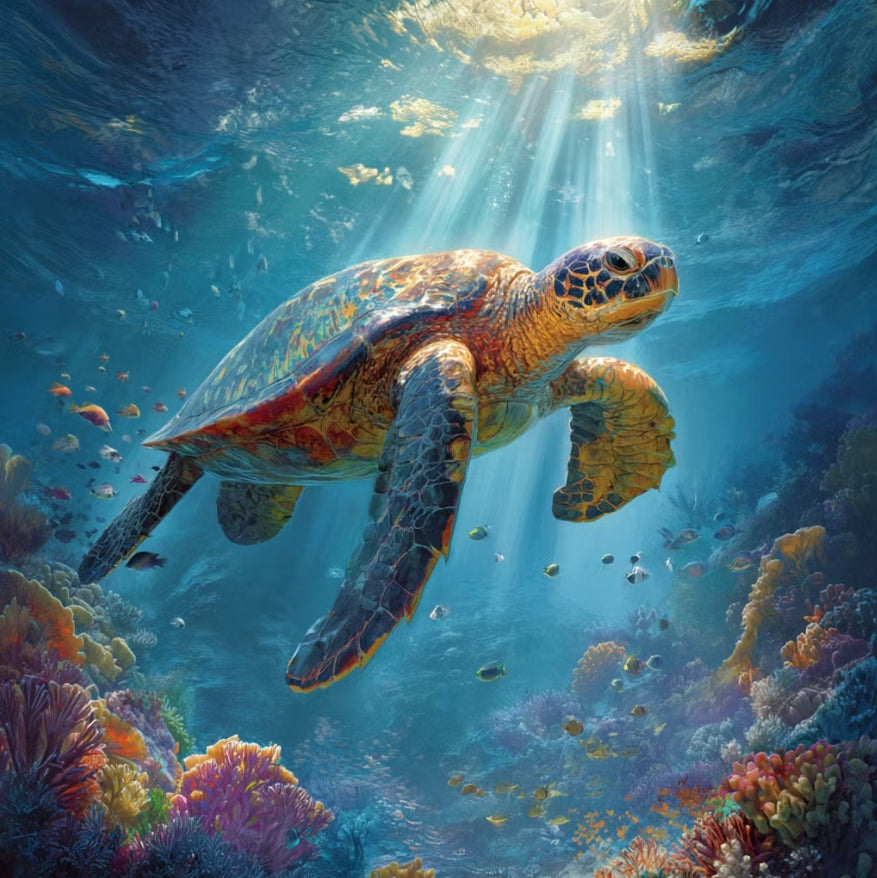 Paint by Numbers Kit Sea Turtle