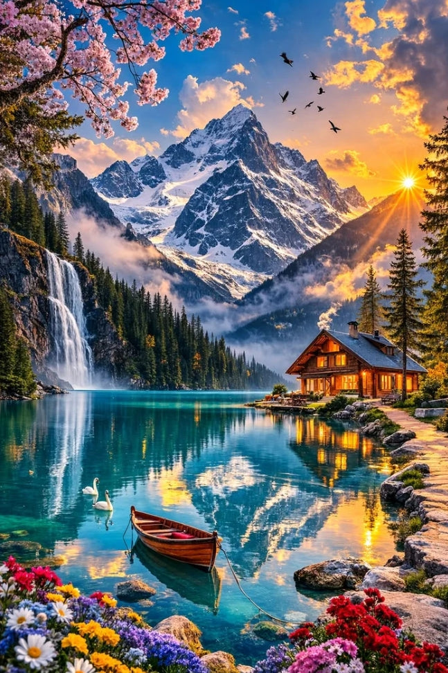 Paint by Numbers Kit Beautiful Scenery