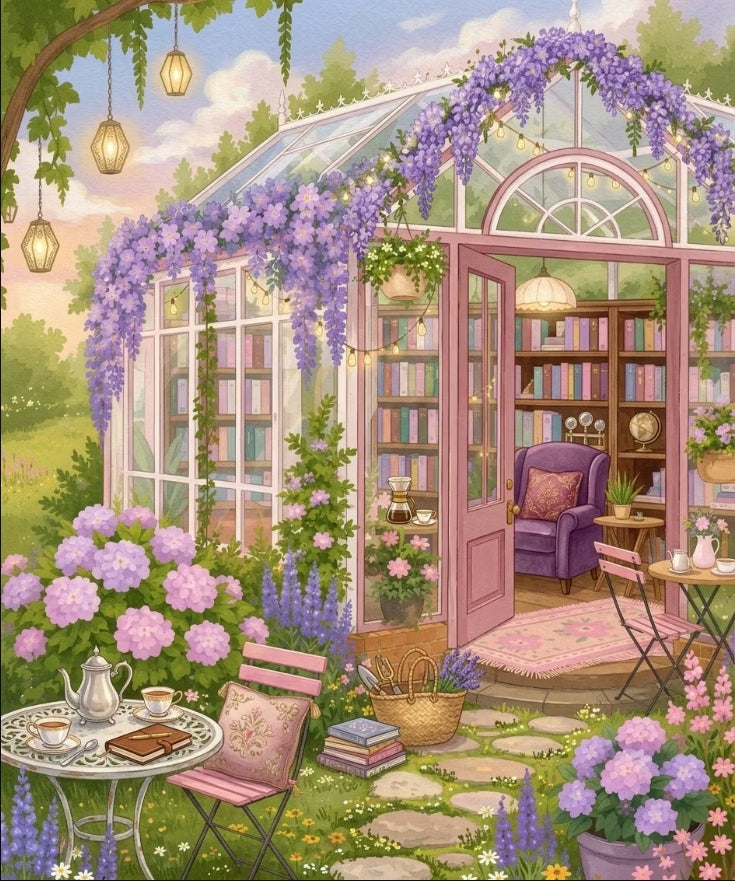 Paint by Numbers Kits Garden House