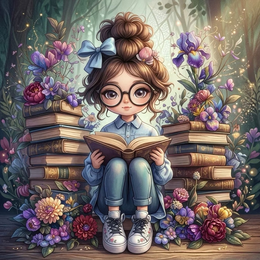 Paint by Numbers Kit The Little Girl Reading