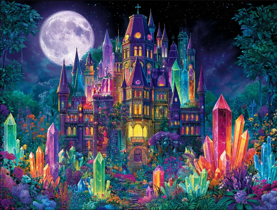 Paint by Numbers Kits Abstract Colorful Castle