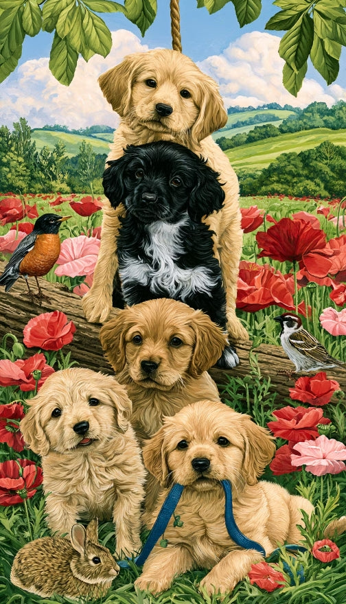 Paint by Numbers Kit Cute Animals