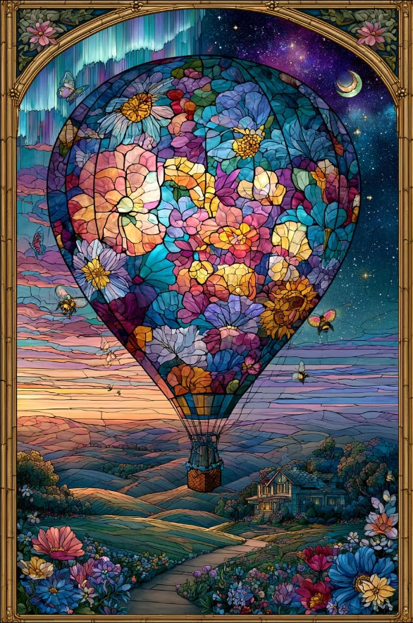 Paint by Numbers Kit Hot Air Balloon