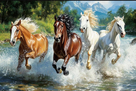 Paint by Numbers Kit Horses