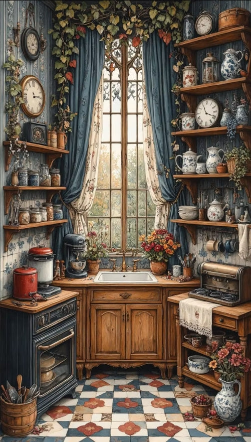 Paint by Numbers Kit Cozy Room