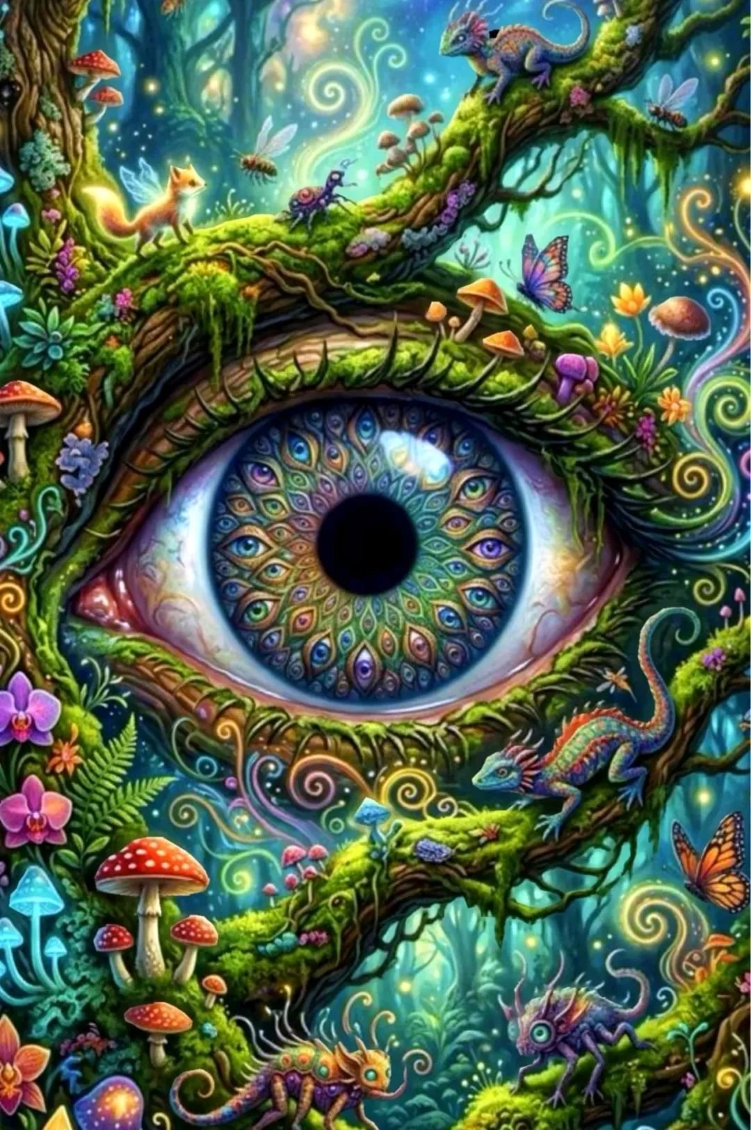 Paint by Numbers Kit Abstract Eyes
