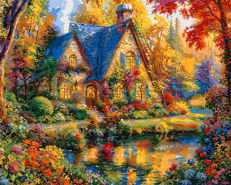 Paint by Numbers Kits Autumn Scenery